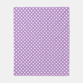 Couverture Polaire Pois blancs sur Thistle Purple (Devant)