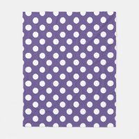 Pois blancs sur ultra violet