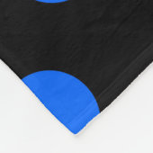 Couverture Polaire Pois bleu et noir (Coin)