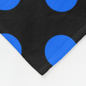 Couverture Polaire Pois bleu et noir (Coin)