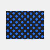 Couverture Polaire Pois bleu et noir (Devant (Horizontal))