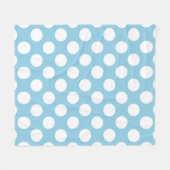 Couverture Polaire Pois Bleus, Motif Pointe Polka, Points, Pointe (Devant (Horizontal))