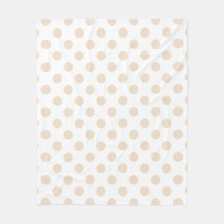 Couverture Polaire Pois bronzage