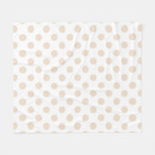 Couverture Polaire Pois bronzage (Devant (Horizontal))