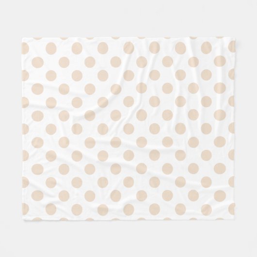 Couverture Polaire Pois bronzage (Devant (Horizontal))
