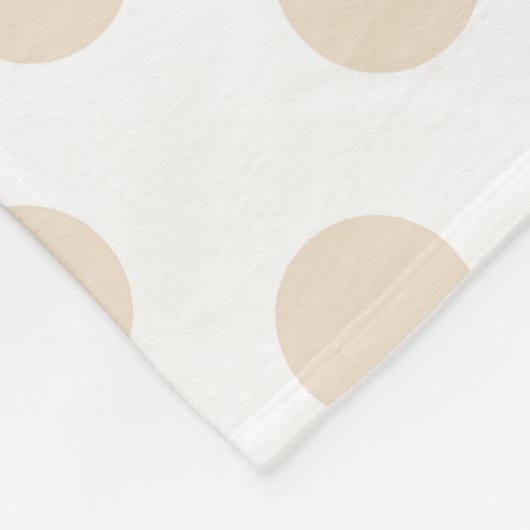 Couverture Polaire Pois bronzage (Coin)