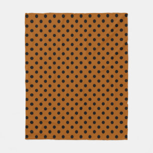 Couverture Polaire Pois Brown et noirs
