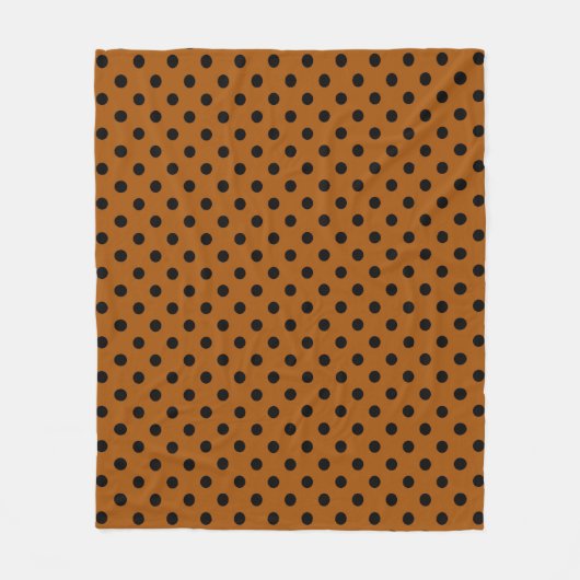Couverture Polaire Pois Brown et noirs (Devant)