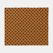 Couverture Polaire Pois Brown et noirs (Devant (Horizontal))