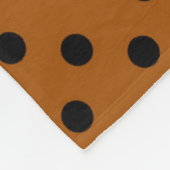 Couverture Polaire Pois Brown et noirs (Coin)