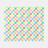 Couverture Polaire Pois coloré (Devant (Horizontal))