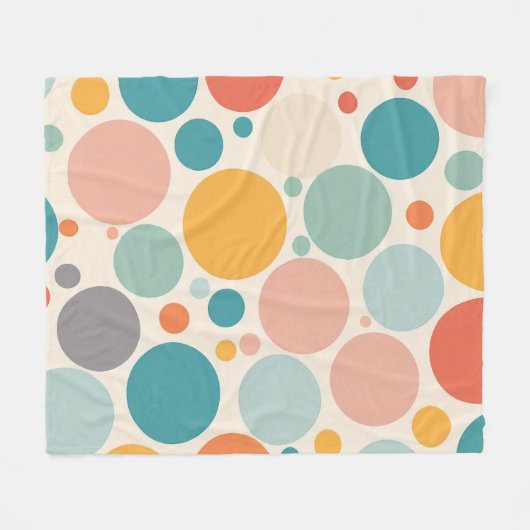 Couverture Polaire Pois coloré (Devant (Horizontal))