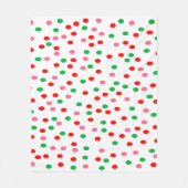 Couverture Polaire Pois de Noël (Devant)
