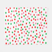 Couverture Polaire Pois de Noël (Devant (Horizontal))