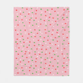 Couverture Polaire Pois de Noël contemporains (Devant)