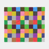 Couverture Polaire Pois de surfaces composées multicolores (Devant (Horizontal))