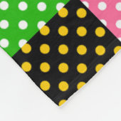 Couverture Polaire Pois de surfaces composées multicolores (Coin)