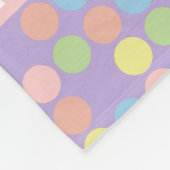 Couverture Polaire Pois doux de magasin sur la lavande personnalisée (Coin)