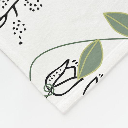 Couverture Polaire Pois doux : Texture Florale d'été. (Coin)