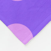 Couverture Polaire Pois Lilac sur periwinkle (Coin)