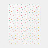 Couverture Polaire Pois multicolores (Devant)