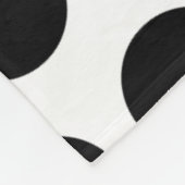 Couverture Polaire Pois noir (Coin)