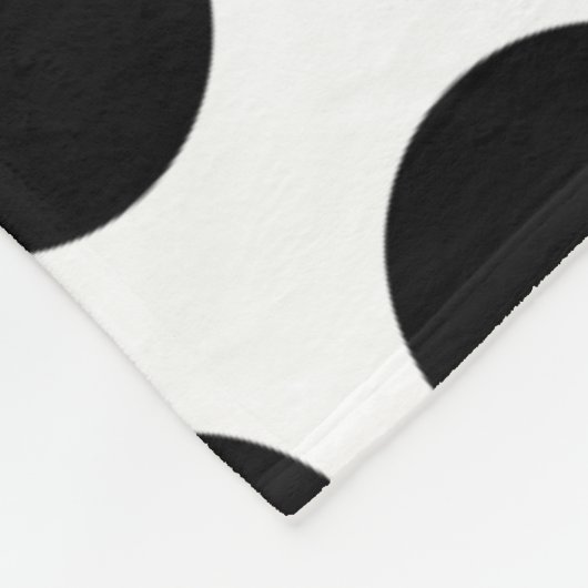Couverture Polaire Pois noir (Coin)