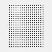 Couverture Polaire Pois noirs et blancs (Devant)