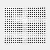 Couverture Polaire Pois noirs et blancs (Devant (Horizontal))