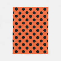 Pois noirs sur orange