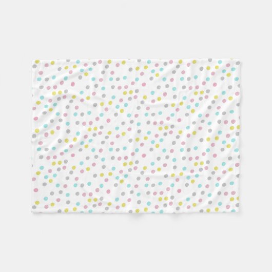 Couverture Polaire Pois pastel (Devant (Horizontal))