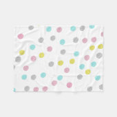 Couverture Polaire Pois pastel (Devant (Horizontal))