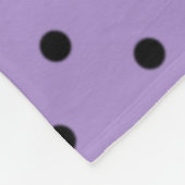 Couverture Polaire Pois pourpre et noir (Coin)