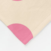 Couverture Polaire Pois roses à la crème (Coin)