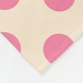 Couverture Polaire Pois roses à la crème (Coin)
