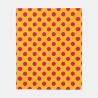 Pois rouges sur jaune