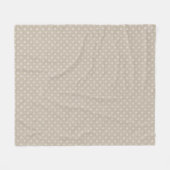Couverture Polaire Pois sur un beige texturé (Devant (Horizontal))