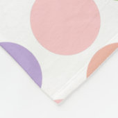 Couverture Polaire Pois Sweet Shop en blanc (Coin)