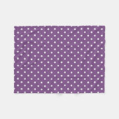 Couverture Polaire Pois violets (Devant (Horizontal))
