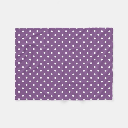 Couverture Polaire Pois violets (Devant (Horizontal))