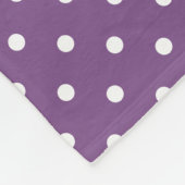 Couverture Polaire Pois violets (Coin)
