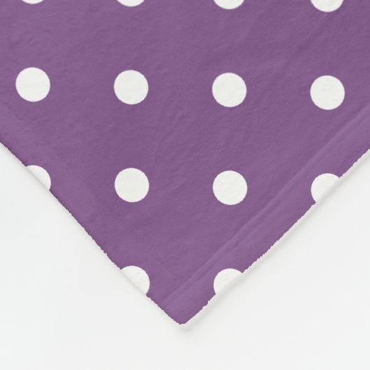 Couverture Polaire Pois violets (Coin)