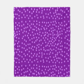 Couverture Polaire Pois violets (Devant)