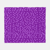 Couverture Polaire Pois violets (Devant (Horizontal))
