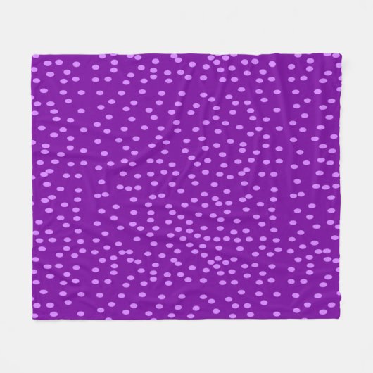 Couverture Polaire Pois violets (Devant (Horizontal))