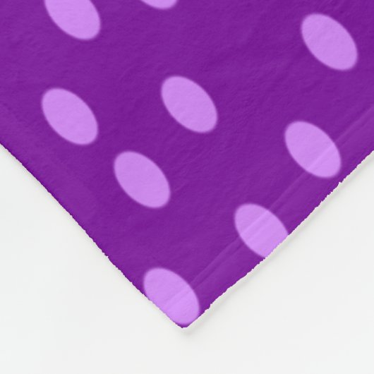 Couverture Polaire Pois violets (Coin)