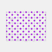 Couverture Polaire Pois violets, Motif à points Polka, points, pointi (Devant (Horizontal))