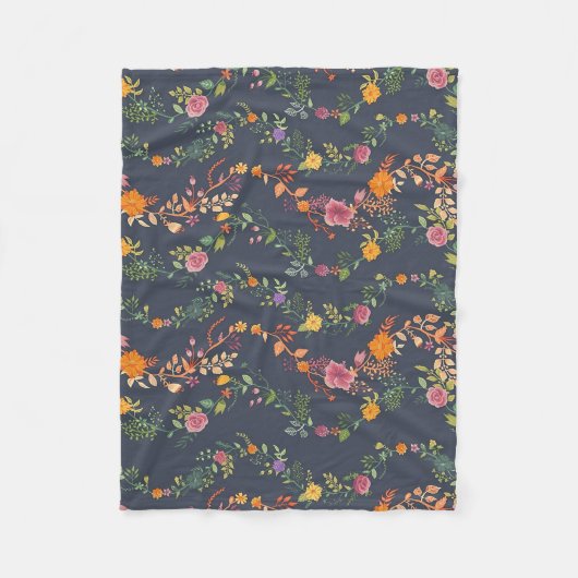 Couverture Polaire Poison de New Home | Simple Floral Pattern (Devant)