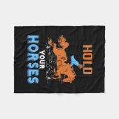 Couverture Polaire Poison d'Equestrian | Hold Your Awesome Horses (Devant (Horizontal))