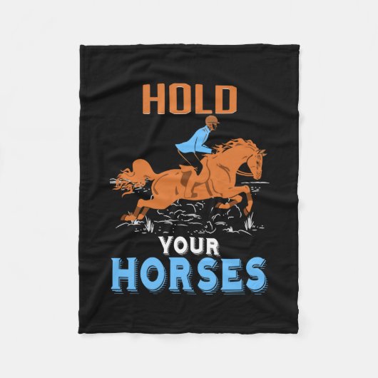 Couverture Polaire Poison d'Equestrian | Hold Your Awesome Horses (Devant)